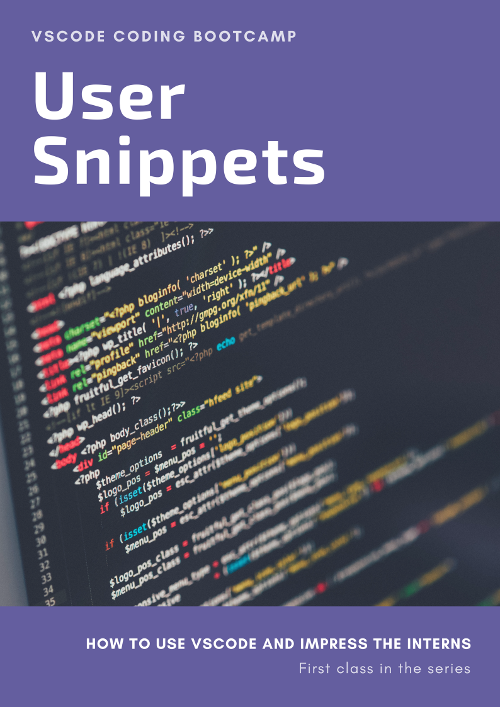 Snippets in Visual Studio Code