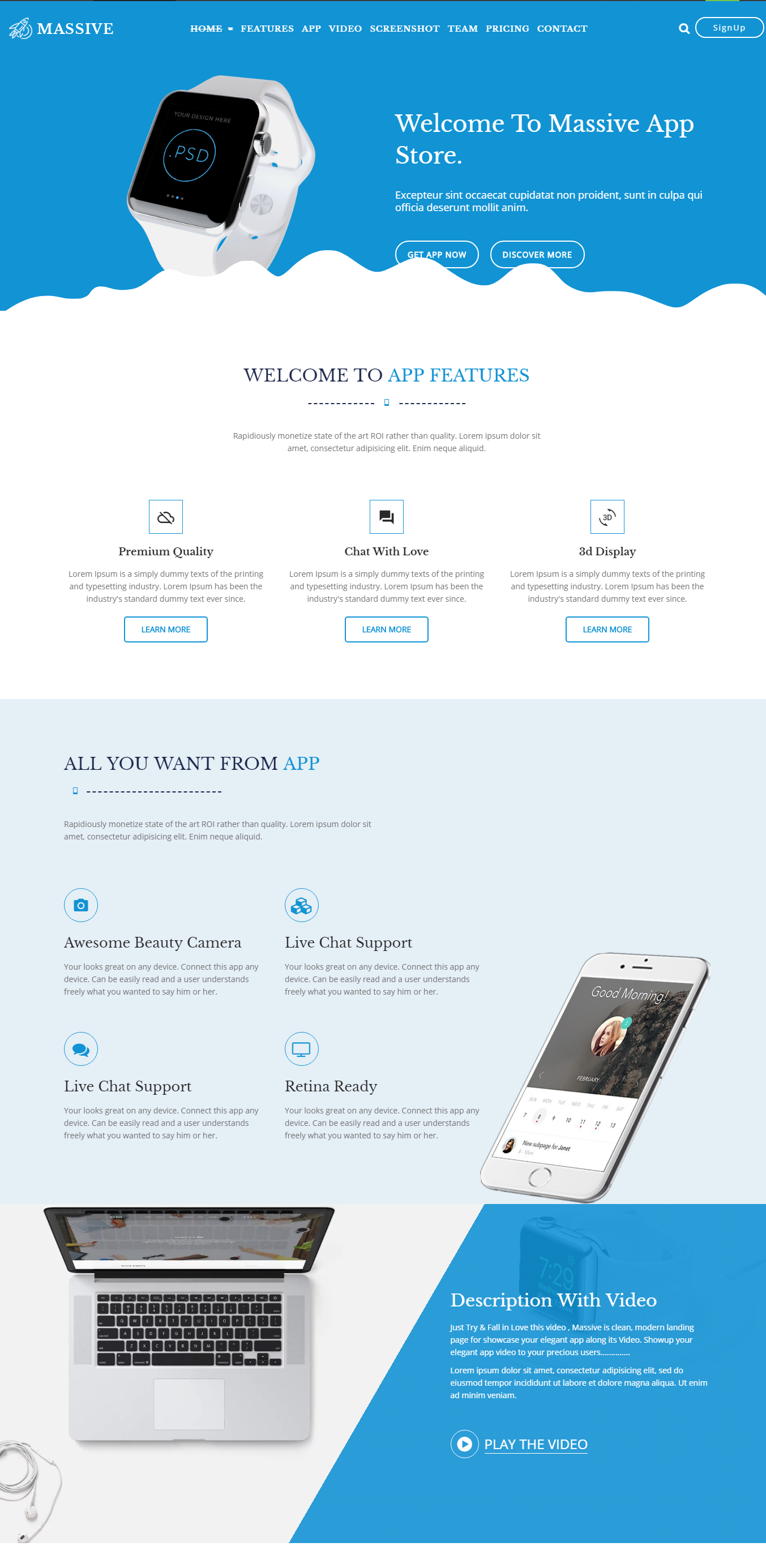 Google Sites Landing Page Template