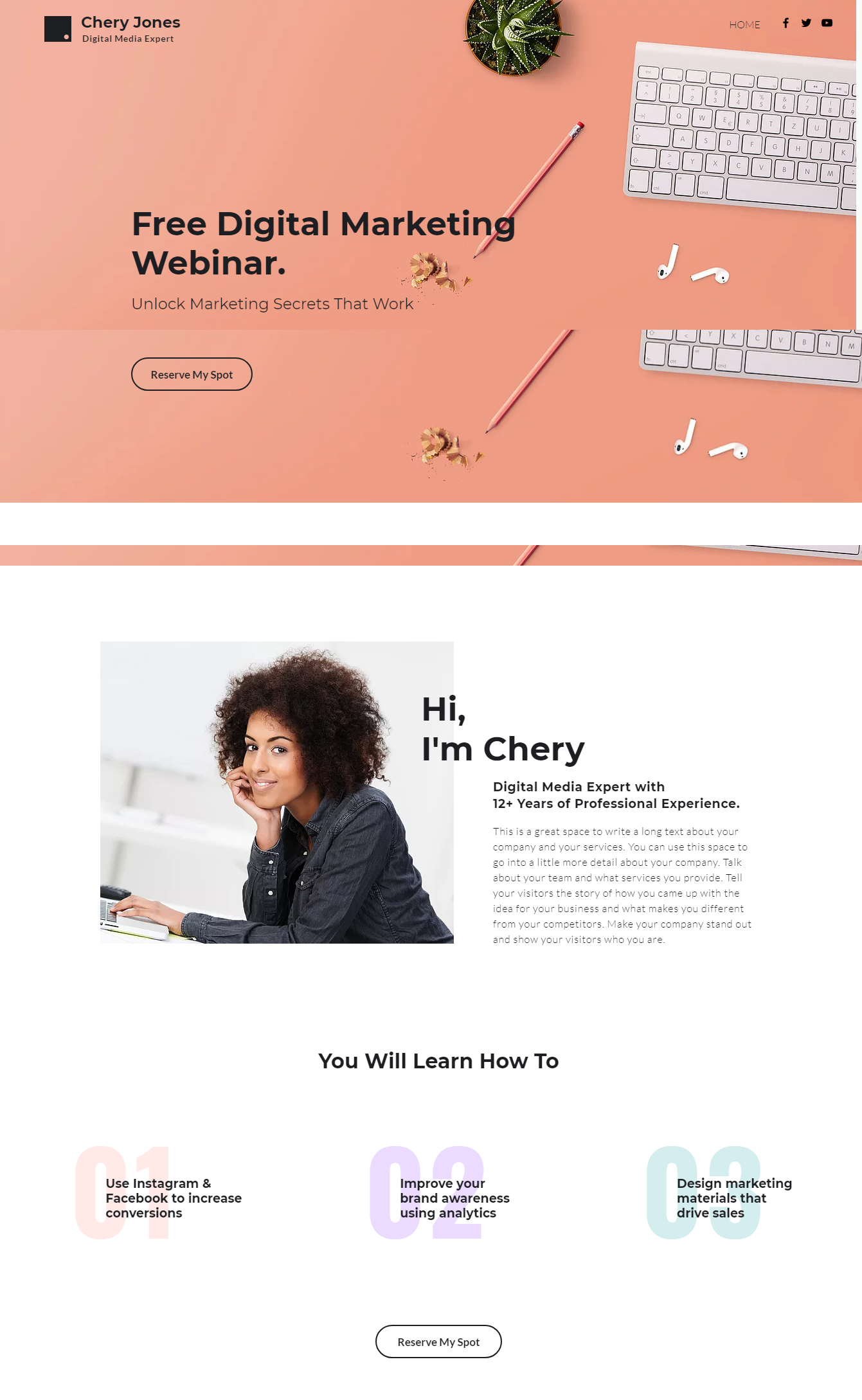 20 free landing page templates to boost your conversions