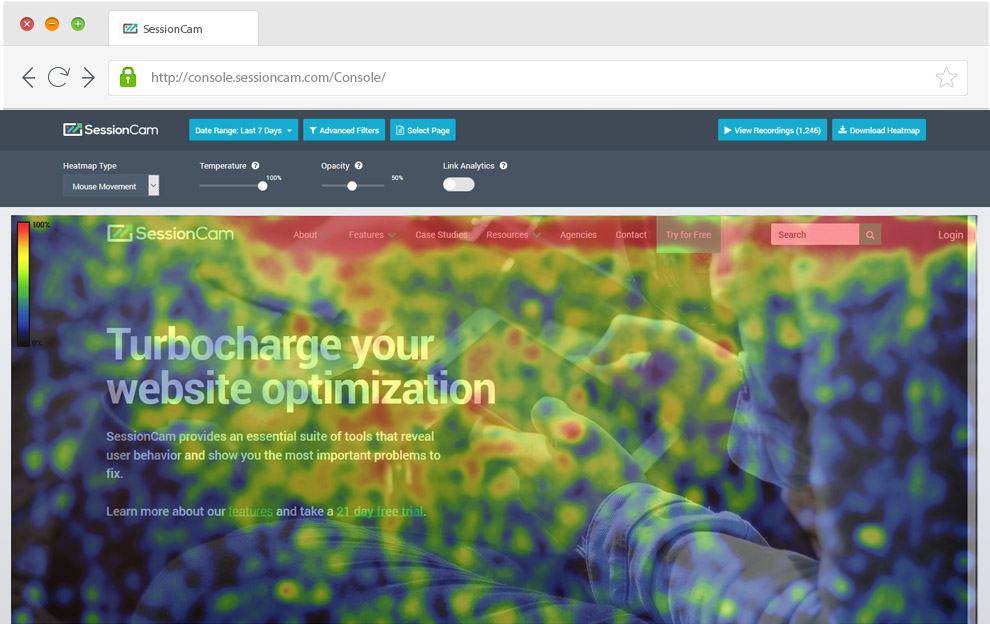 SessionCam - Top Heatmap Tools