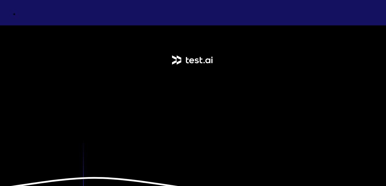 Interface of Test.ai Website