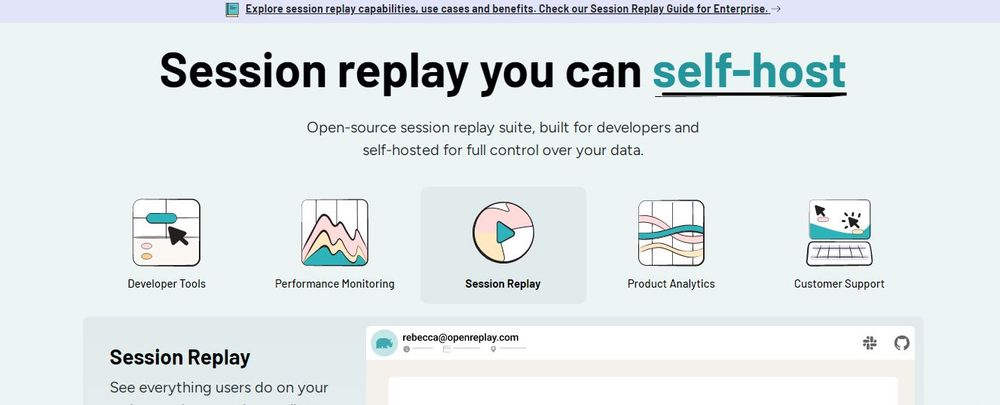 Top 10 alternatives of OpenReplay