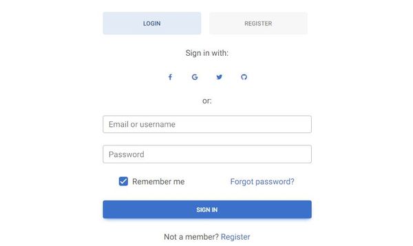 Top 10 login form designs in Bootstrap with CSS and HTML